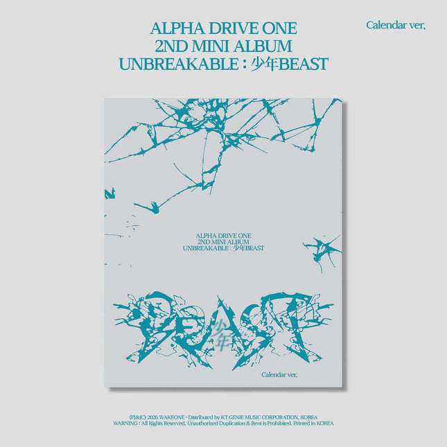 ALPHA DRIVE ONE - 2nd Mini Album [UNBREAKABLE : 少年BEAST] Calendar Ver.