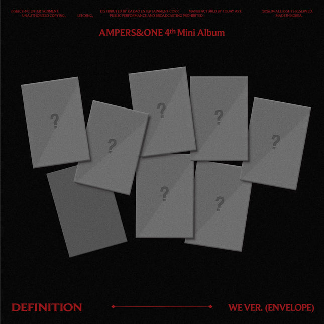 AMPERS&ONE - 4th Mini Album [DEFINITION] WE Ver.