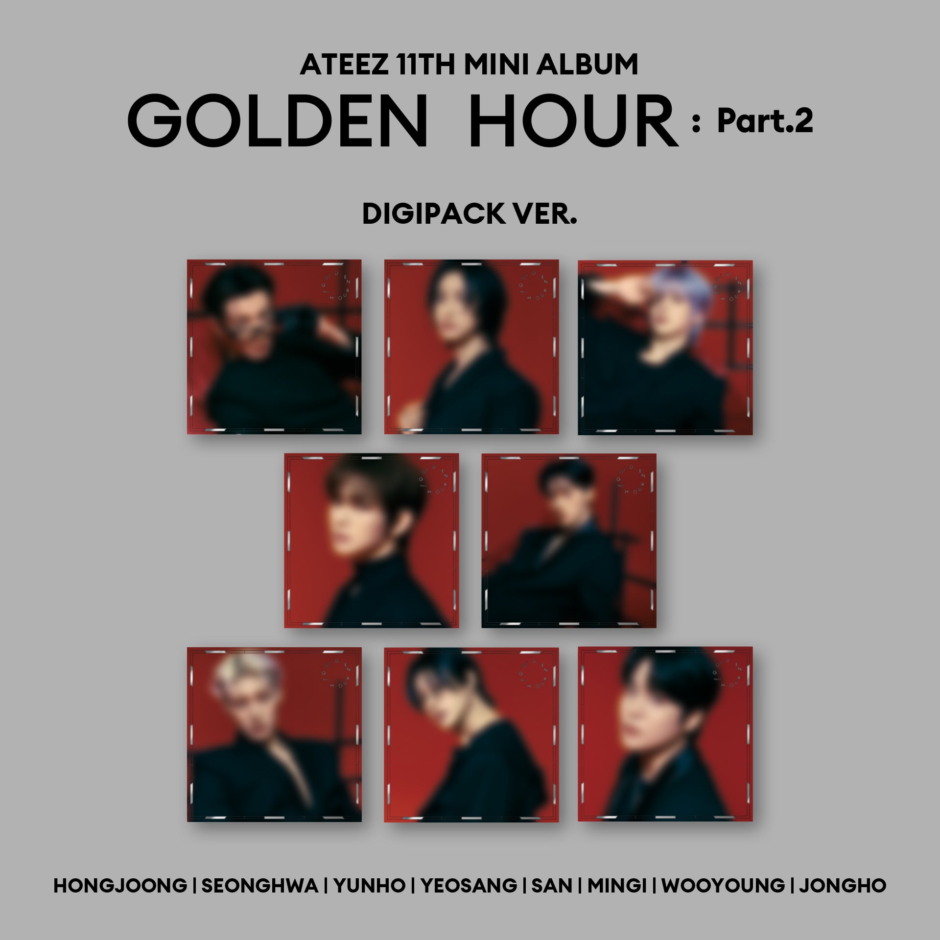 Kpop Album Wholesale ATEEZ - 11th Mini Album [GOLDEN HOUR