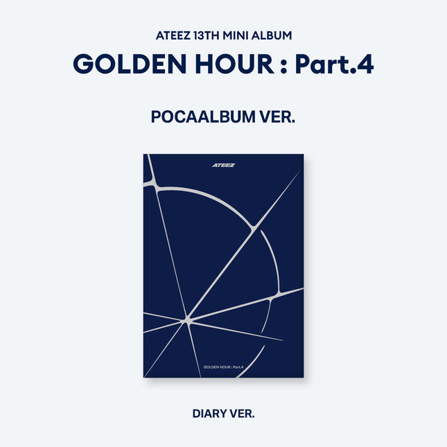 ATEEZ - [GOLDEN HOUR : Part.4] POCAALBUM Ver. (DIARY Ver.)