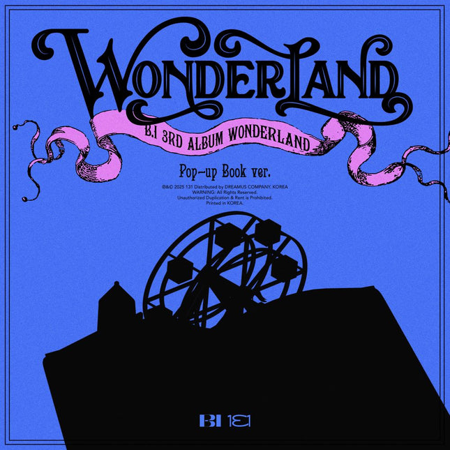 B.I - 3rd Album [WONDERLAND] Pop-up book Ver.