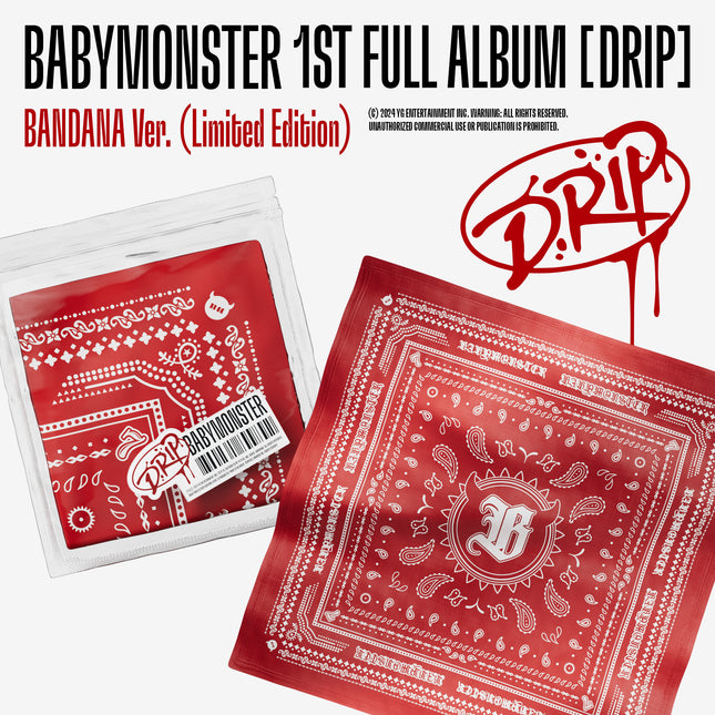 BABYMONSTER - 1st Full Album [DRIP] BANDANA Ver. (Limited Edition)