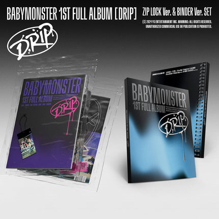BABYMONSTER - 1st Full Album [DRIP] BINDER / ZIP LOCK Ver.