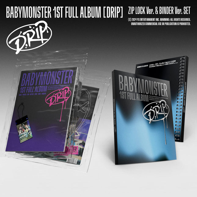 BABYMONSTER - 1st Full Album [DRIP] BINDER / ZIP LOCK Ver.
