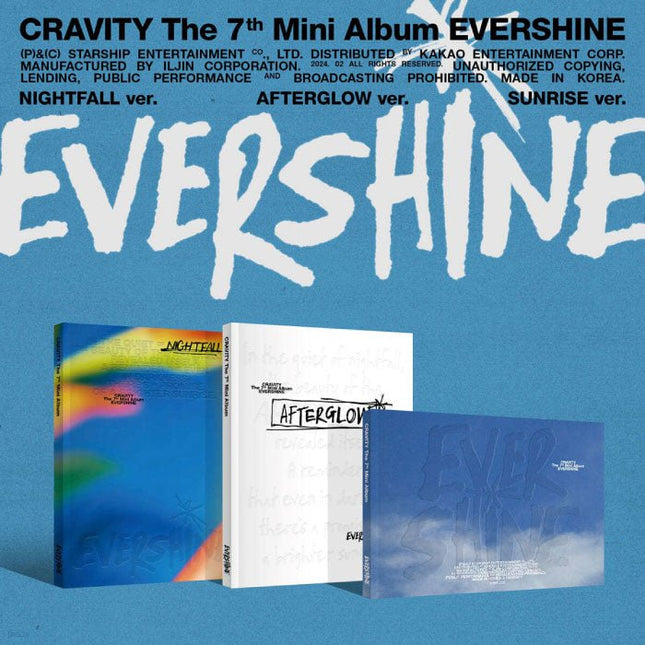 CRAVITY - THE 7TH MINI ALBUM [EVERSHINE] Kpop Album - Kpop Wholesale | Seoufly