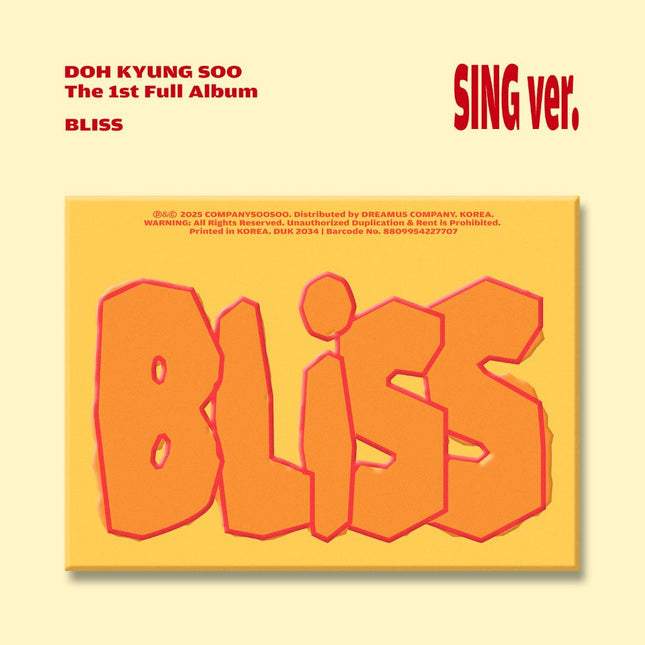 D.O. - 1st Full Album [BLISS] Sing Ver.