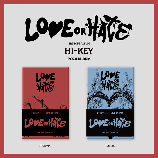 H1-KEY - 3rd Mini Album [LOVE or HATE] POCA ALBUM Ver.