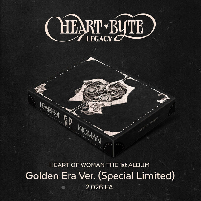 HEART OF WOMAN - 1st Album [Heart Byte : LEGACY] Golden Era Ver. (Special Limited)