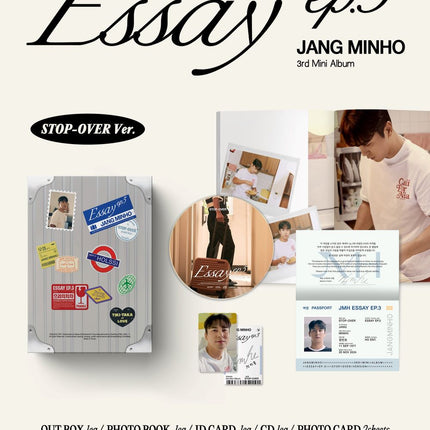 JANG MINHO - 3rd Mini Album [Essay ep.3] Stop-over Ver.