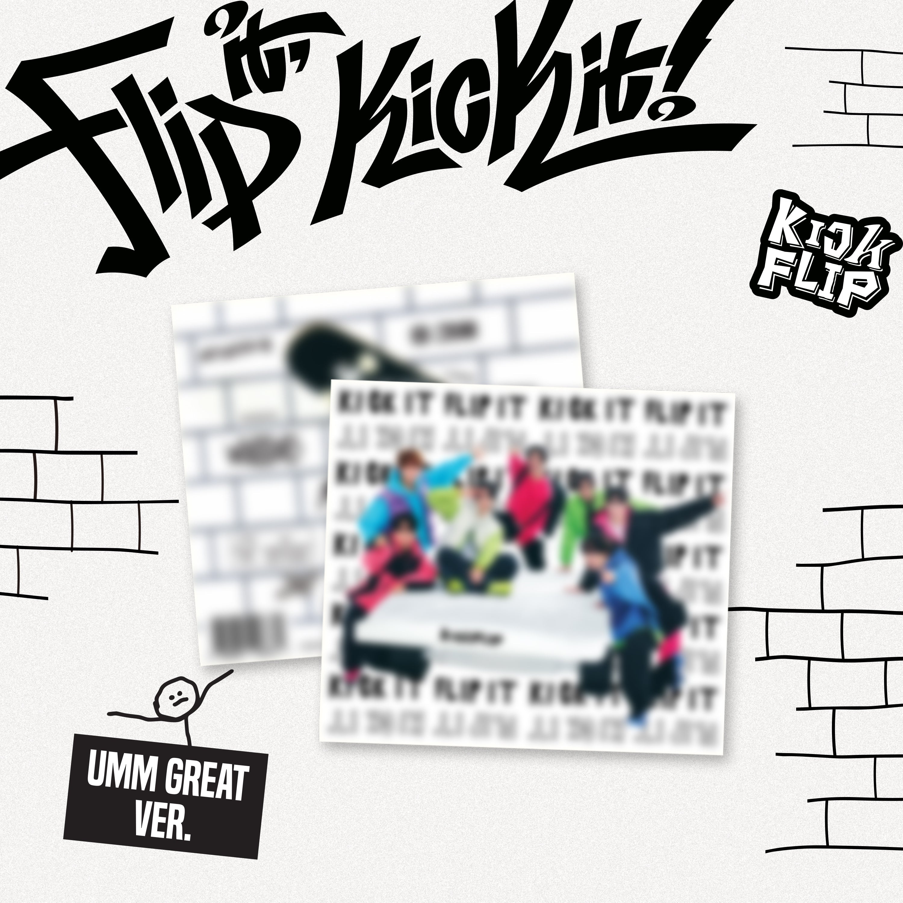 Kpop Album Wholesale KickFlip - 1st Mini Album [Flip it, Kick it!] Umm