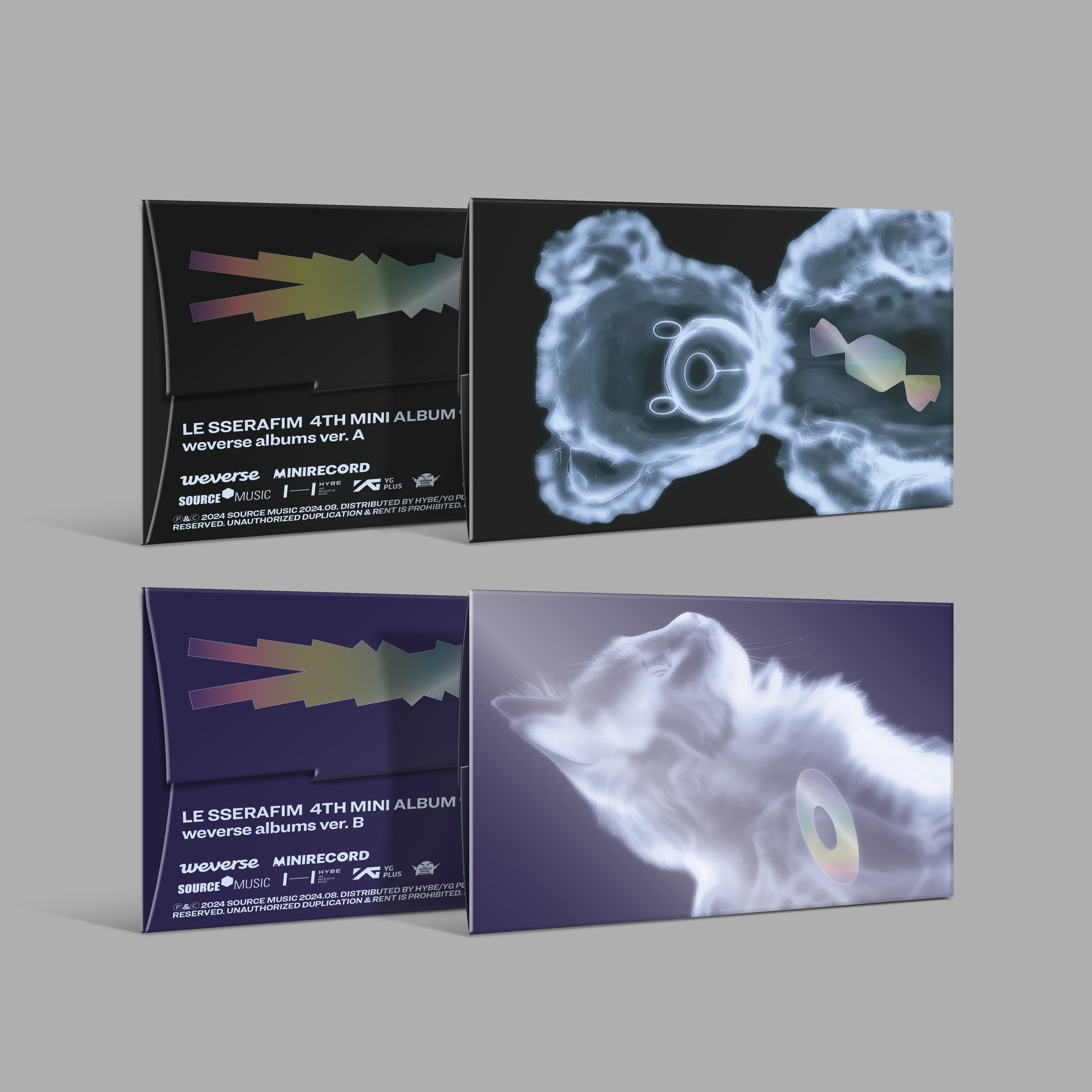 BTSアリランGLOBAL3形態×4 Weverse Albums ver.×4 Kpop Album Wholesale LE SSERAFIM - 4th Mini Album [CRAZY] Weverse