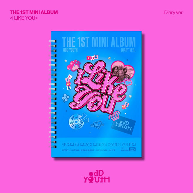 ODD YOUTH - 1st Mini Album [I LIKE YOU] Diary Ver.