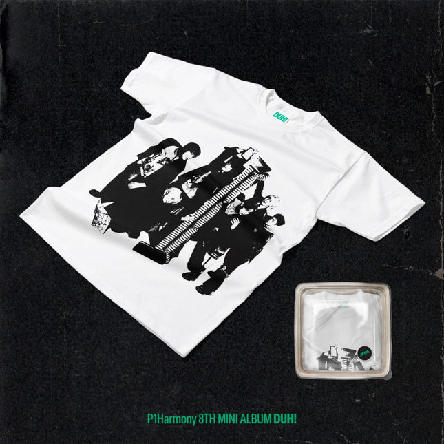 P1Harmony - 8th Mini Album [DUH!] Plain White T Ver.