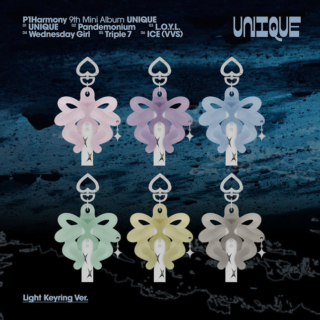P1Harmony - 9th Mini Album [UNIQUE] Light Keyring Ver.
