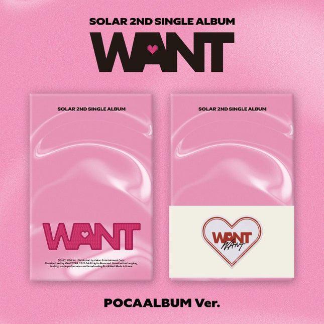 SOLAR - 2nd Single Album [WANT] POCAALBUM Ver.