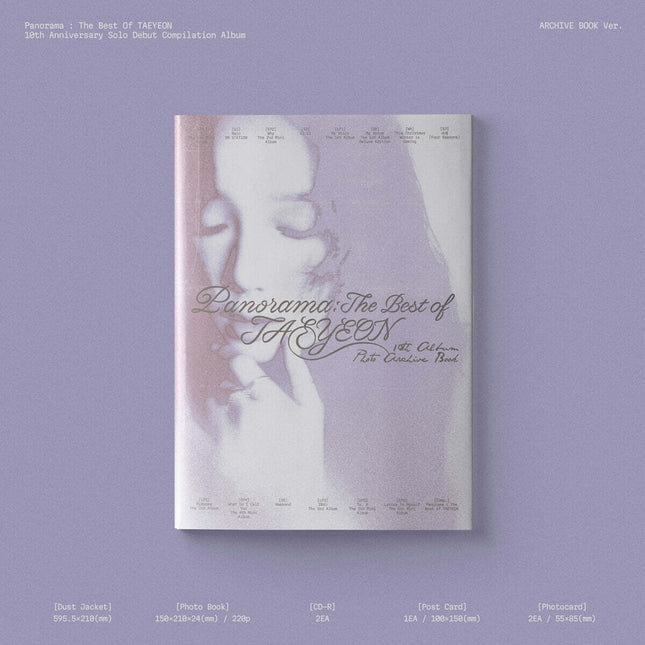 TAEYEON - [Panorama : The Best of TAEYEON] ARCHIVE BOOK Ver.