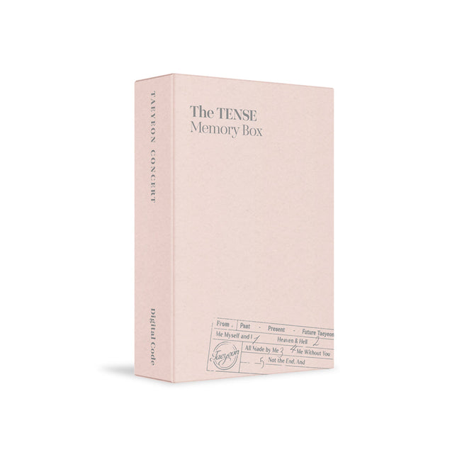 TAEYEON - [TAEYEON CONCERT The TENSE Memory Box] Digital Code
