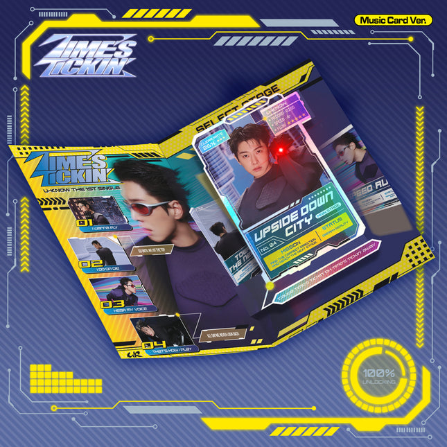 U-KNOW - 1st Single Album [Time's Tickin'] Music Card Ver. (Smart Album)