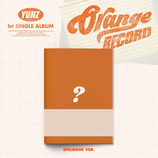 YUHZ - 1st Single Album [Orange Record] Epilogue Ver. (Kiwee Album)