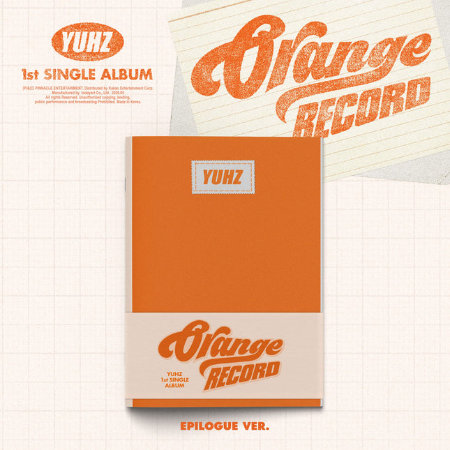 YUHZ - 1st Single Album [Orange Record] Epilogue Ver. (Kiwee Album)
