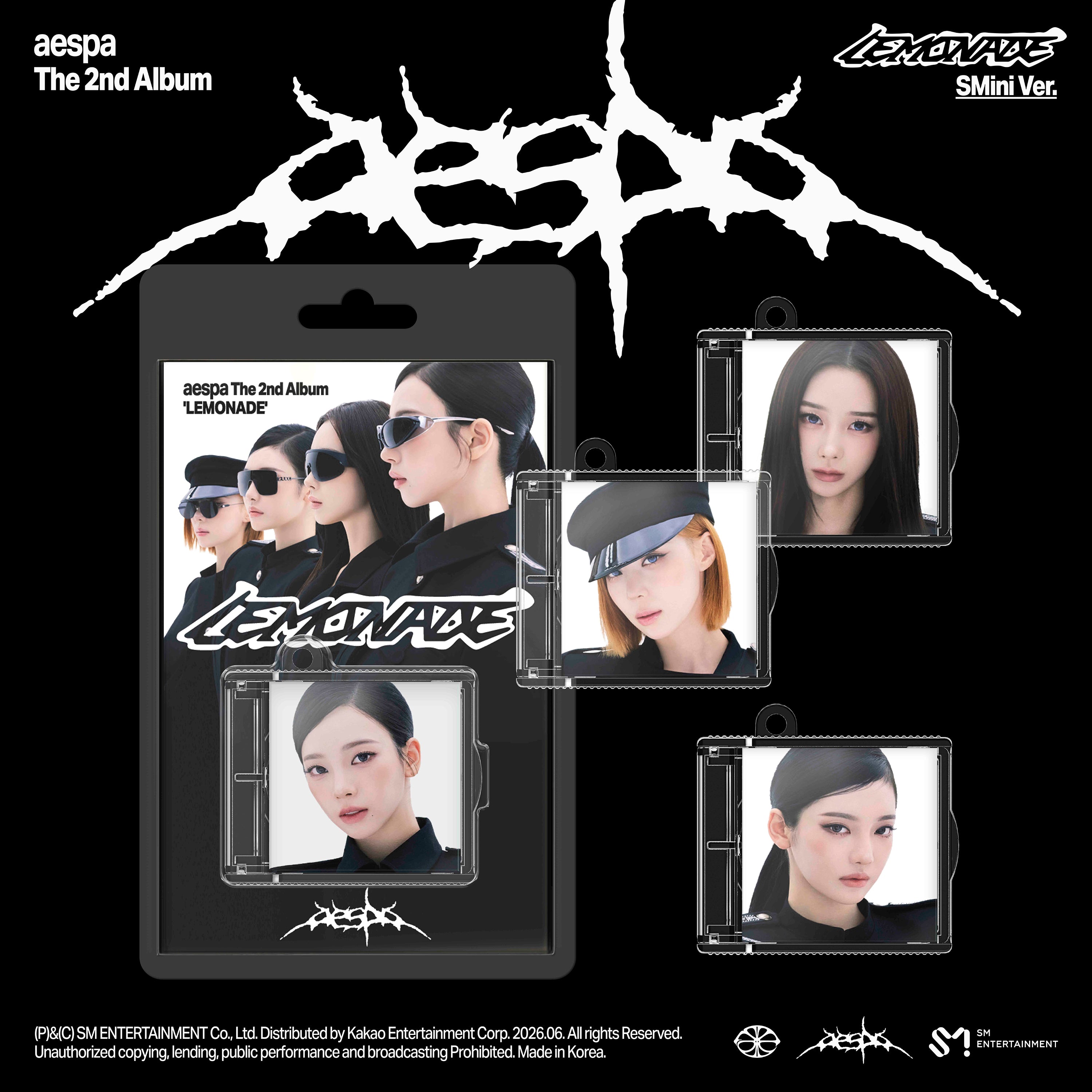 Kpop Album Wholesale aespa - 2nd Album [LEMONADE] SMini Ver