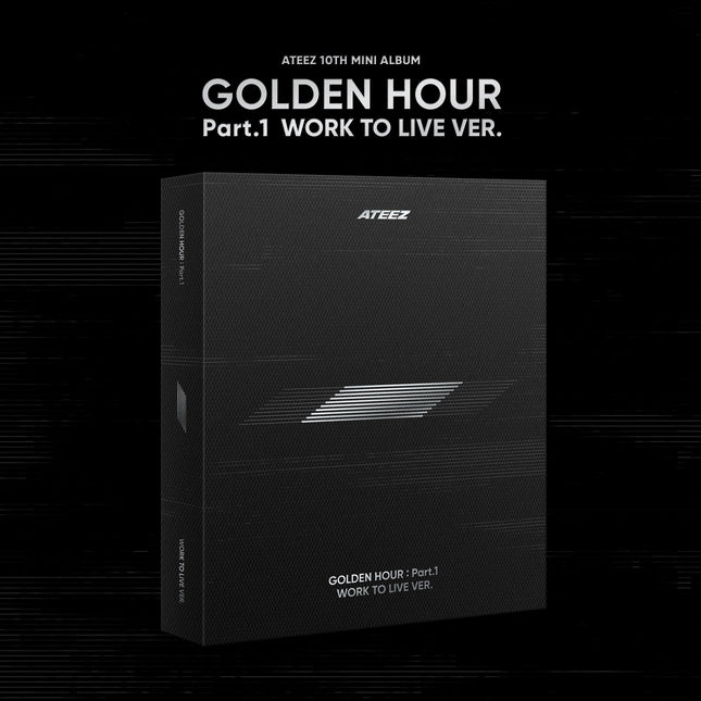 ATEEZ - 10th Mini Album [GOLDEN HOUR Part.1] WORK TO LIVE Ver. - Baro7 Best Kpop Store