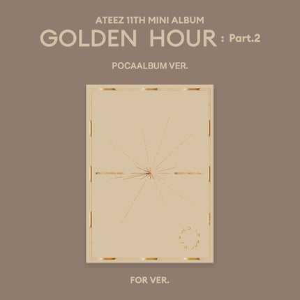 ATEEZ - 11th Mini Album [GOLDEN HOUR Part.2] POCAALBUM Ver. - Baro7 Best Kpop Store