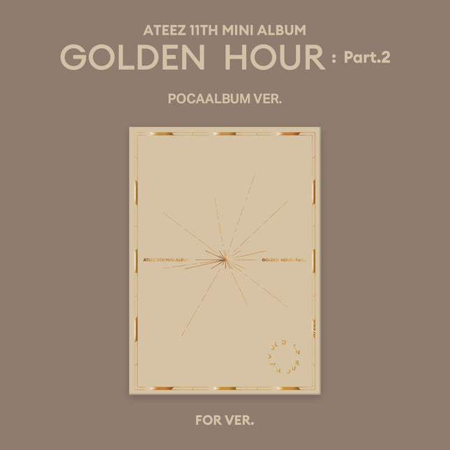 ATEEZ - 11th Mini Album [GOLDEN HOUR Part.2] POCAALBUM Ver. - Baro7 Best Kpop Store