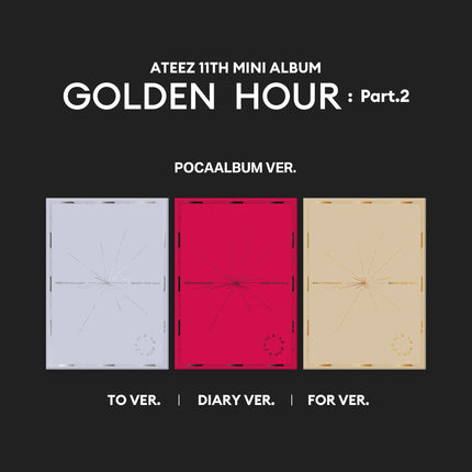 ATEEZ - 11th Mini Album [GOLDEN HOUR Part.2] POCAALBUM Ver. - Baro7 Best Kpop Store