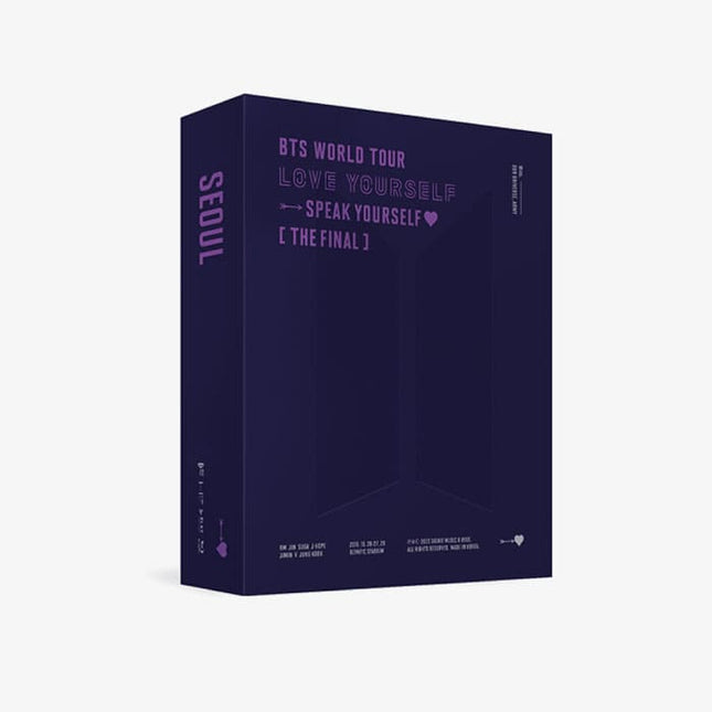 BTS - WORLD TOUR ‘LOVE YOURSELF : SPEAK YOURSELF’ [THE FINAL] BLU-RAY Tour DVD - Kpop Wholesale | Seoufly