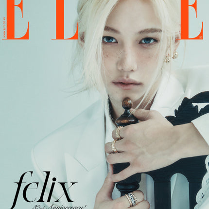 ELLE - [2024, November] - Cover : STRAY KIDS FELIX TYPE F - Baro7 Best Kpop Store