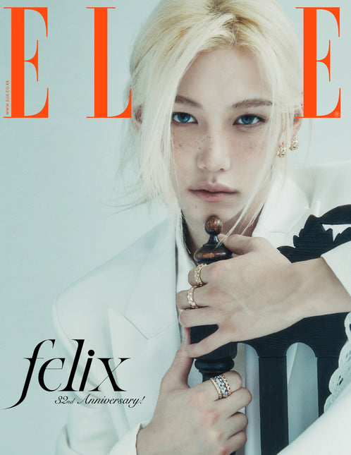 ELLE - [2024, November] - Cover : STRAY KIDS FELIX TYPE F - Baro7 Best Kpop Store