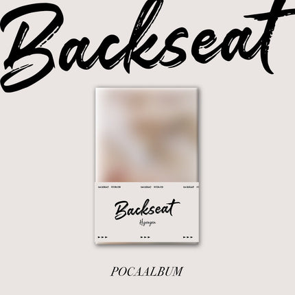 Hyunjun - 5TH SINGLE ALBUM [BACKSEAT] POCA ALBUM Kpop Album - Kpop Wholesale | Seoufly