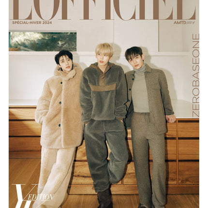 L'OFFICIEL - [2024, Winter Special Edition] - Cover : ZEROBASEONE TYPE C - Baro7 Best Kpop Store