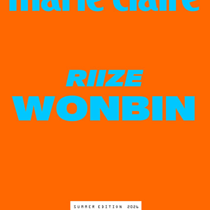marie claire - [2026, Summer Edition] - Cover : RIIZE WONBIN TYPE A