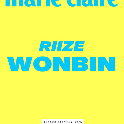 marie claire - [2026, Summer Edition] - Cover : RIIZE WONBIN TYPE B