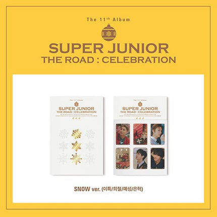 SUPER JUNIOR - 11TH ALBUM VOL.2 [THE ROAD : CELEBRATION] SNOW Ver. Kpop Album - Kpop Wholesale | Seoufly