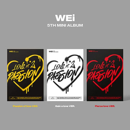 WEi - 5TH MINI ALBUM [LOVE PT.2 : PASSION] Kpop Album - Kpop Wholesale | Seoufly