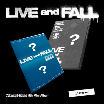 Xdinary - Heroes - 5th Mini Album [LIVE and FALL] Tabloid Ver. - Baro7 Best Kpop Store