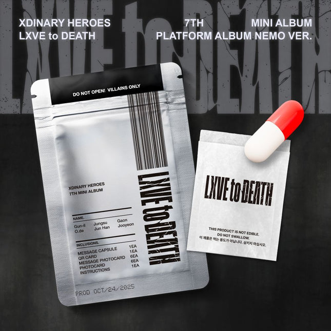 Xdinary - Heroes - 7th Mini Album [LXVE to DEATH] Platform Album Nemo Ver. - Baro7 Best Kpop Store