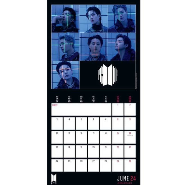 BTS - OFFICIAL BTS 2024 SQUARE CALENDAR - KPOPHERO